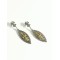 Gold plated carved earrings