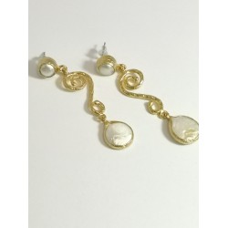 Brass earrings 