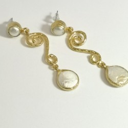 Brass earrings 