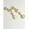 Brass earrings 